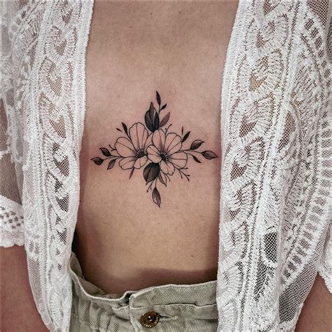 boob tattoos small|23 sternum tattoos that prove the underboob is underrated